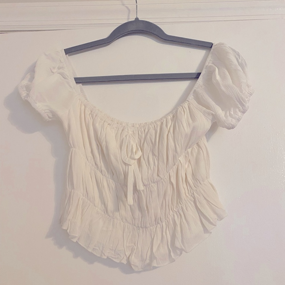 Cute white crop top